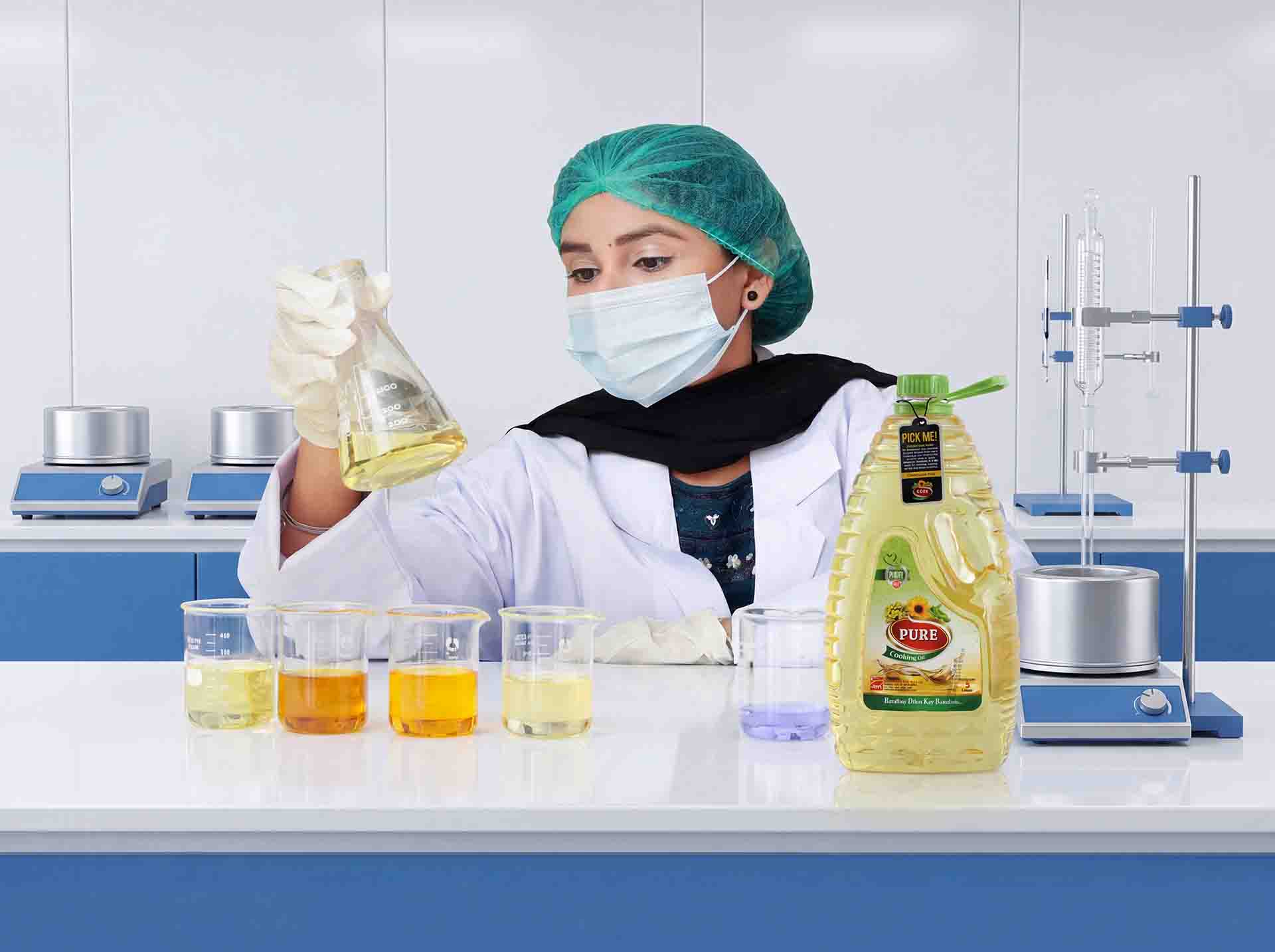 Quality control testing at Pakistan Oil Mills