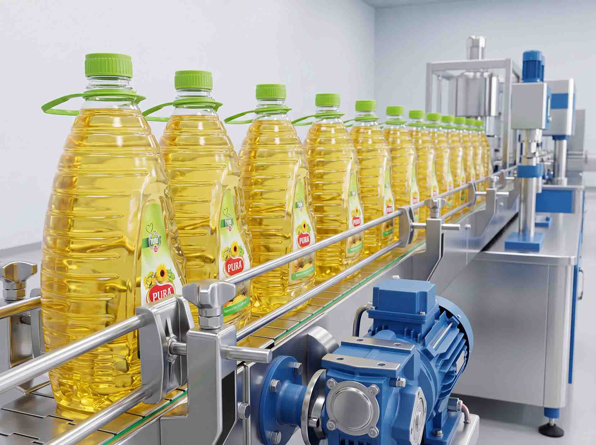 Filling and packaging at Pakistan Oil Mills