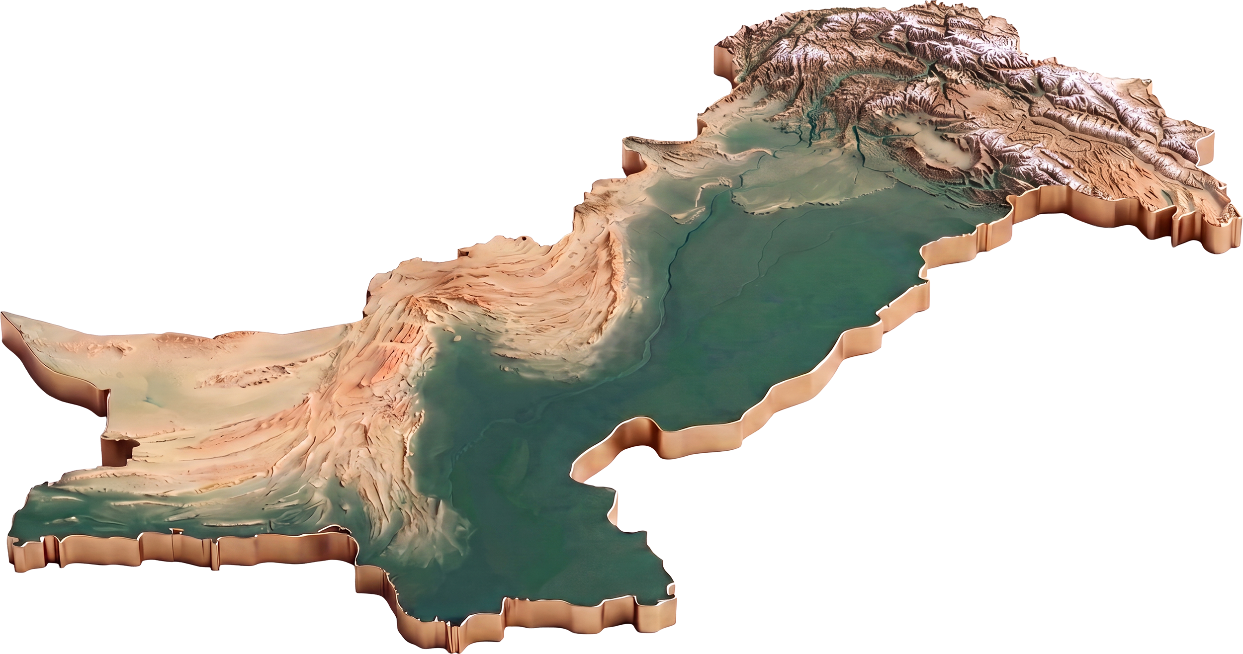 Pakistan map with POM distributor cities
