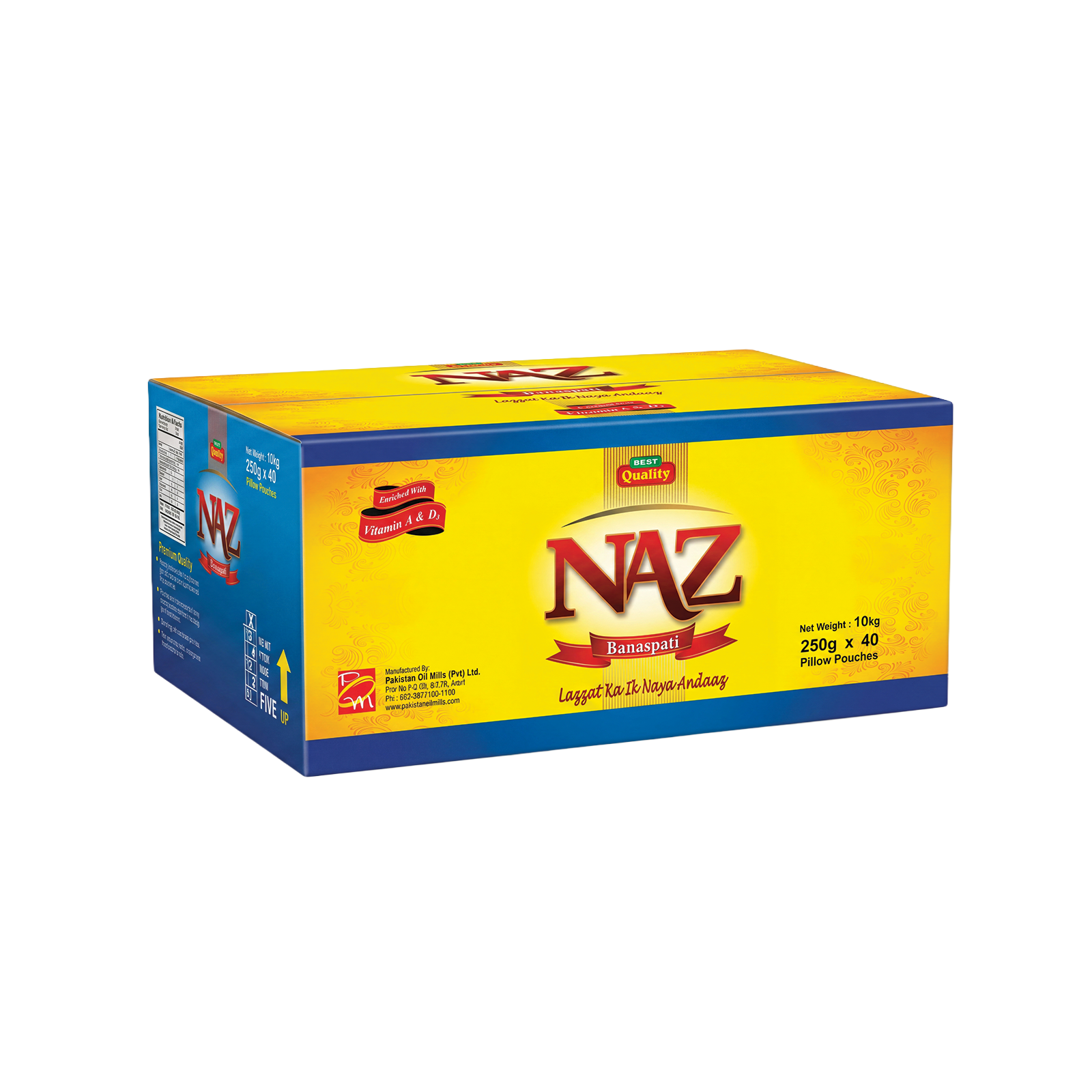 NAZ BANASPATI CARTONS NAZ 250g x 40 - Pillow Pouches