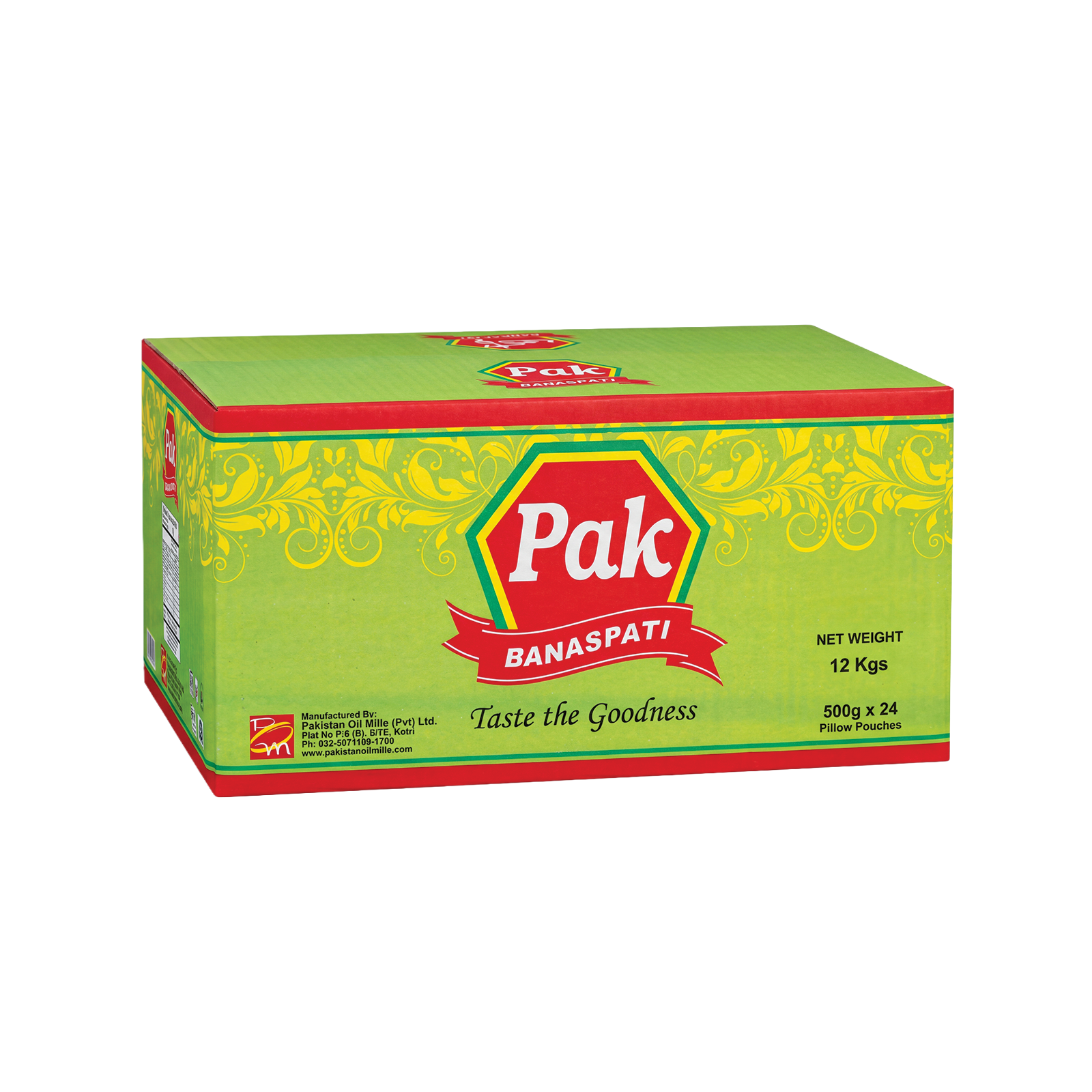 PAK BANASPATI CARTONS PAK 500g x 24 - Pillow Pouches
