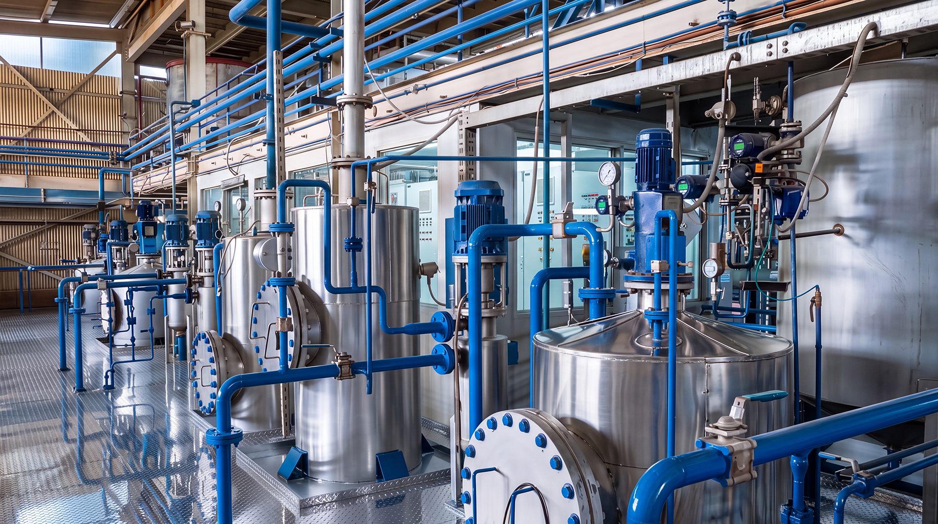 Modern oil refinement at Pakistan Oil Mills