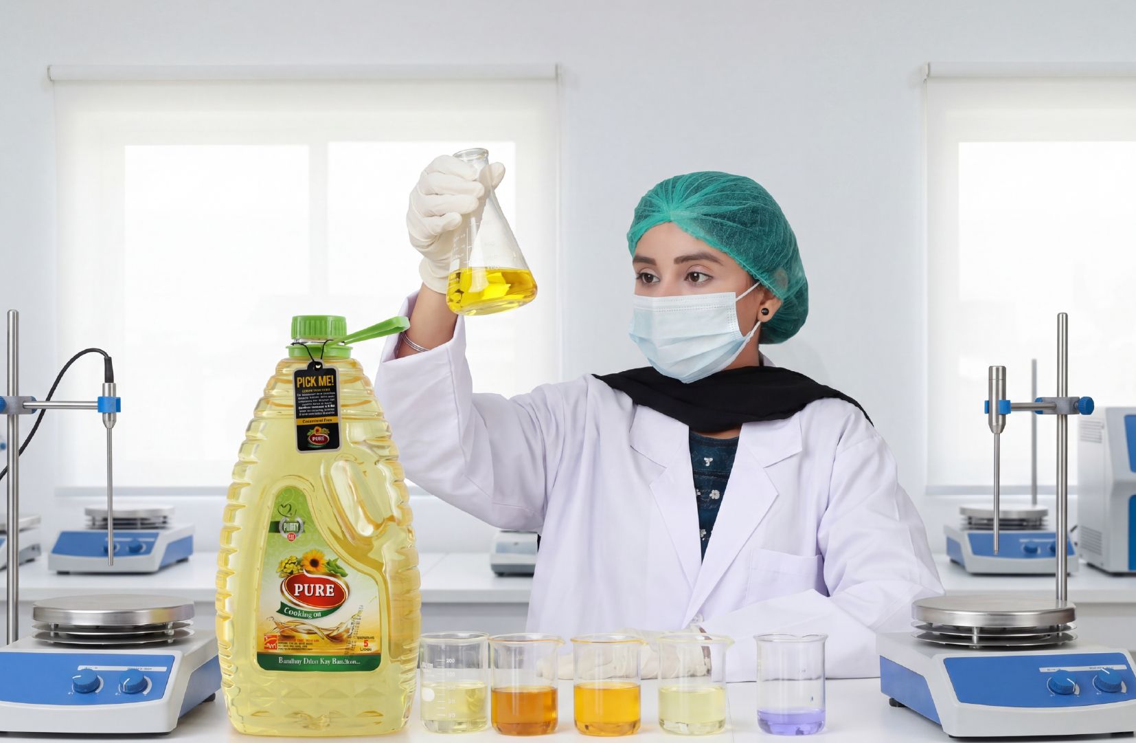Quality testing and nutritional enrichment at Pakistan Oil Mills