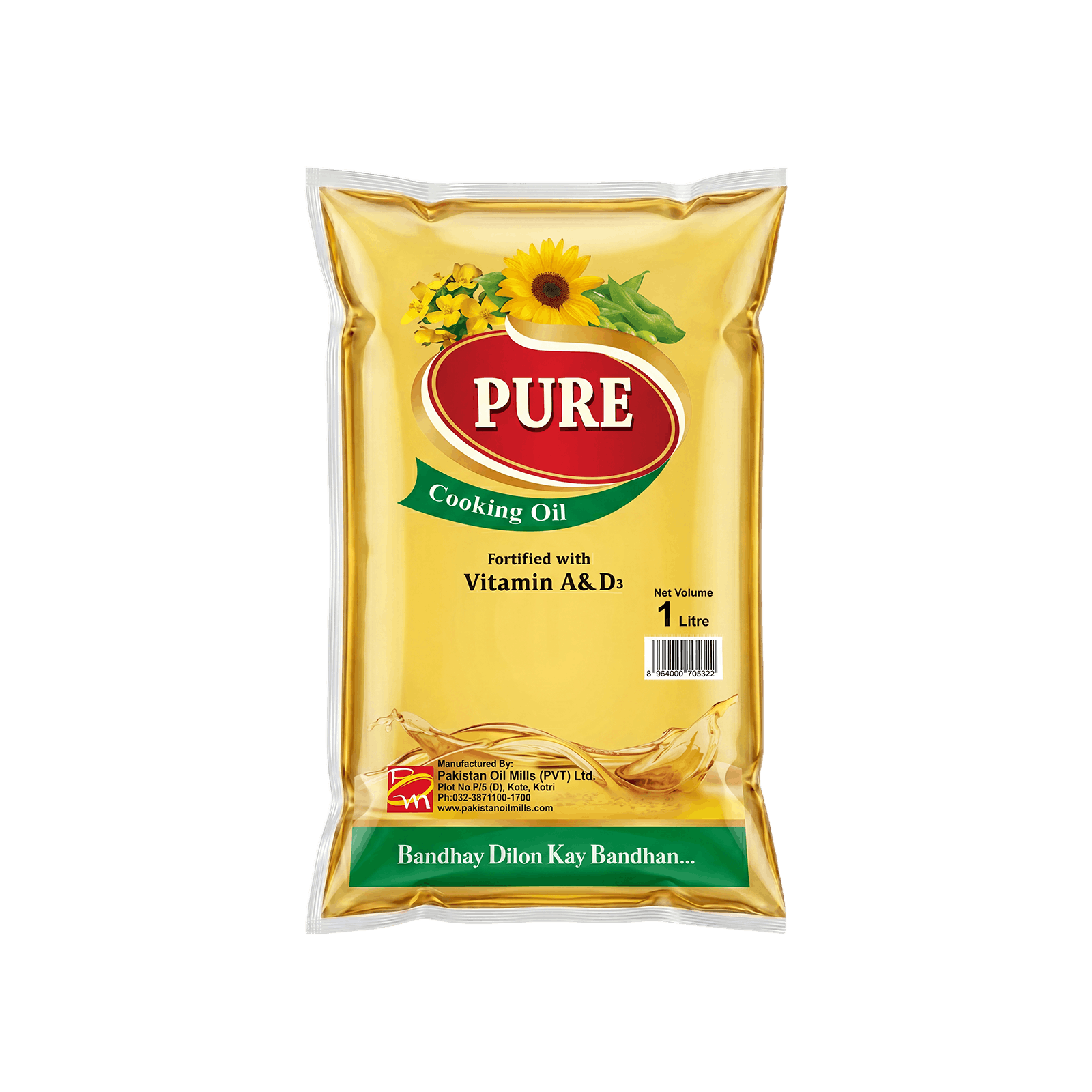 Pure COOKING OIL POUCHES